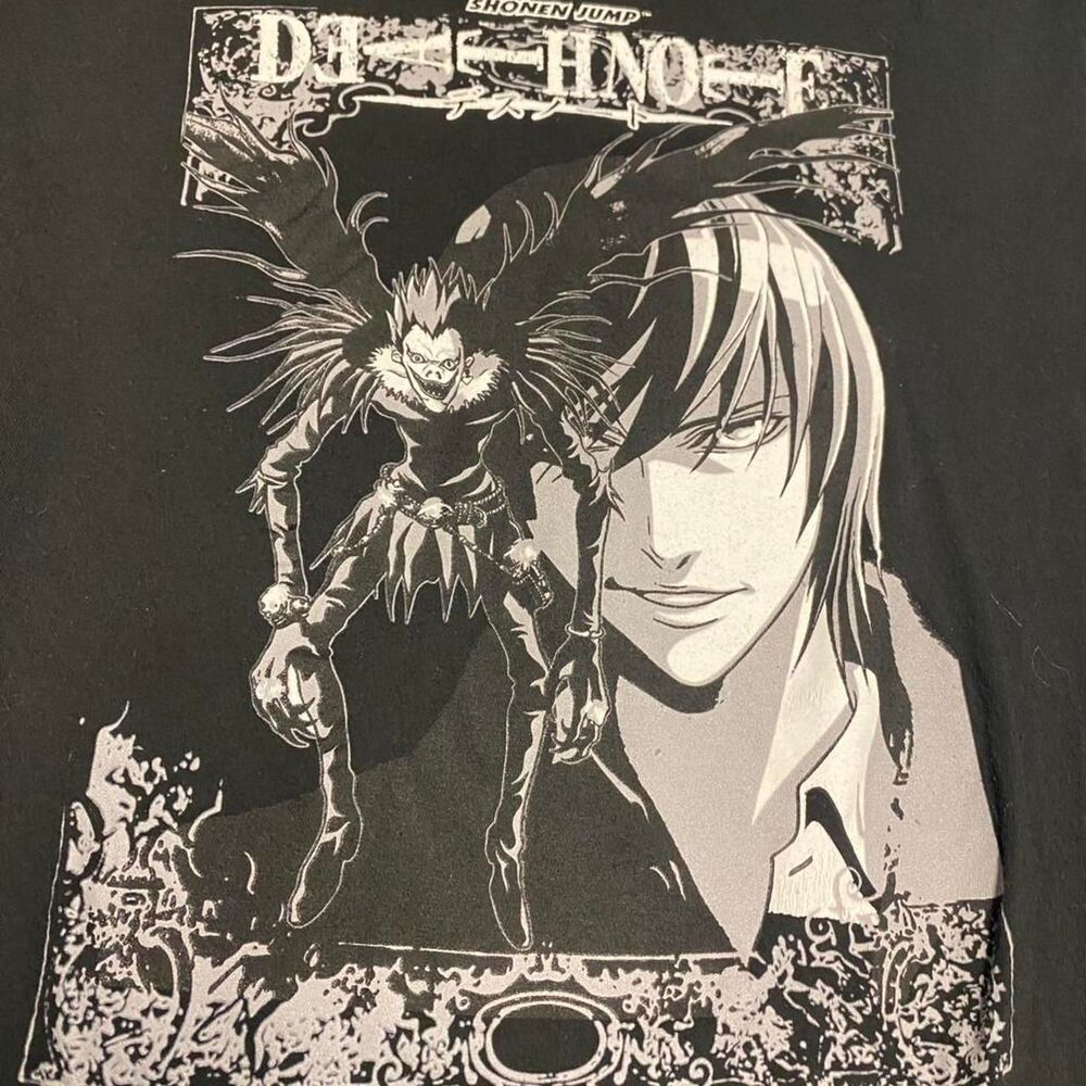 Death Note black anime t-shirt Size L